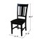 International Concepts Set of 2 San Remo Splatback Chairs, Black C46-10P - alternate 10